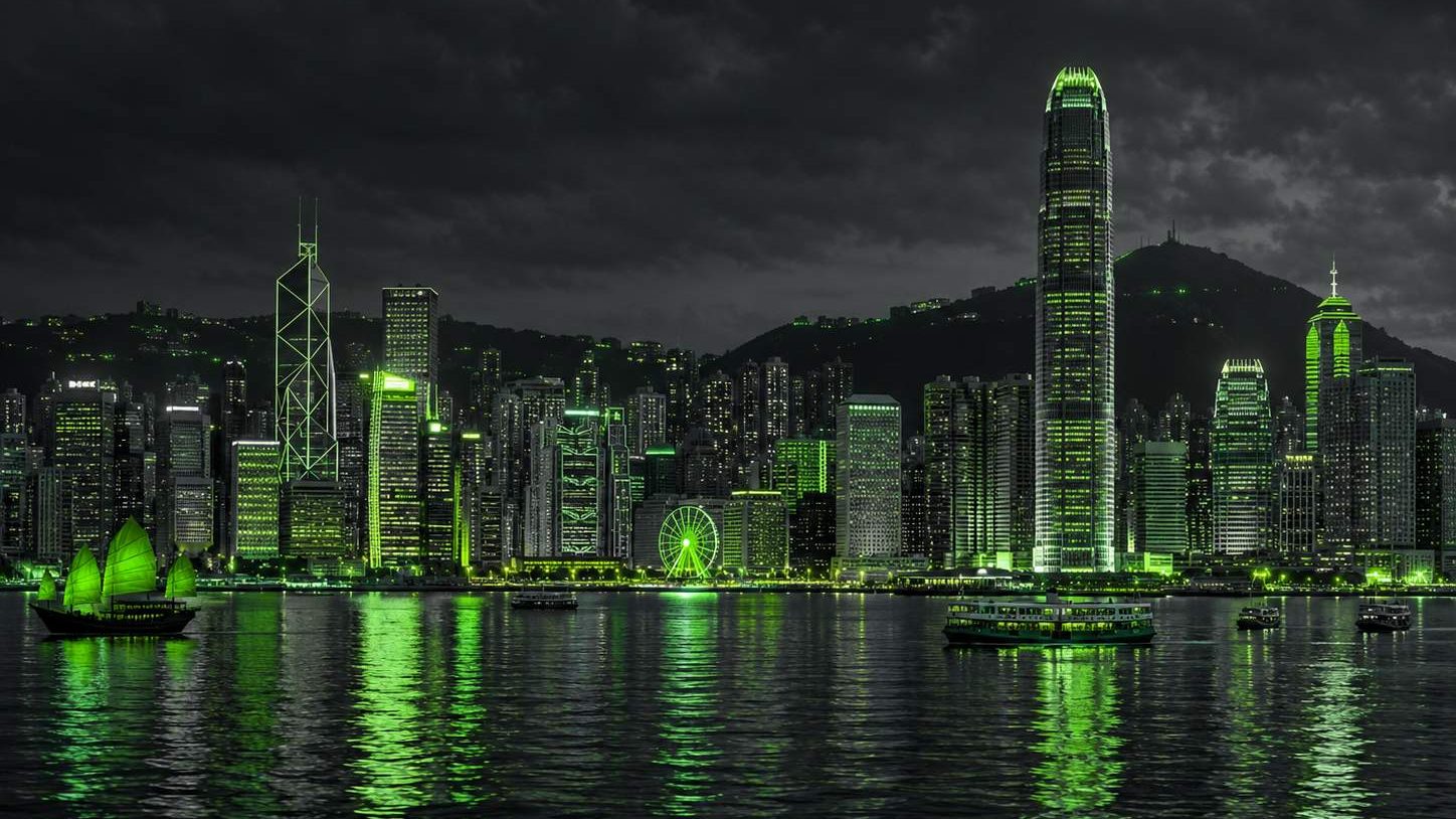 關於 QTFX：黏土風3D渲染的香港維多利亞港城市天際線