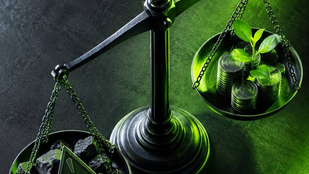 Balance scale weighing risk against reward when using borrowed exposure